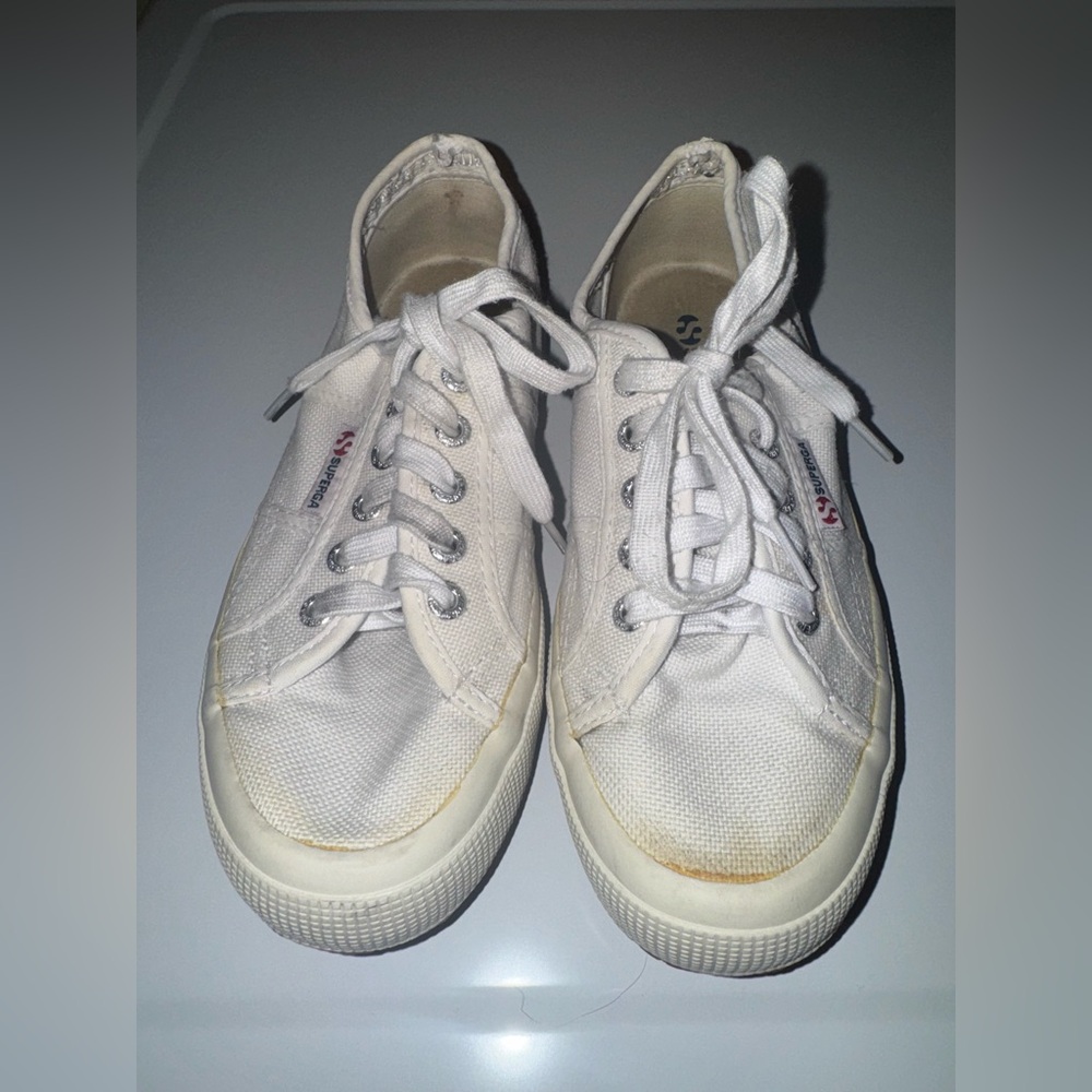 Superga Classic White Canvas Sneakers